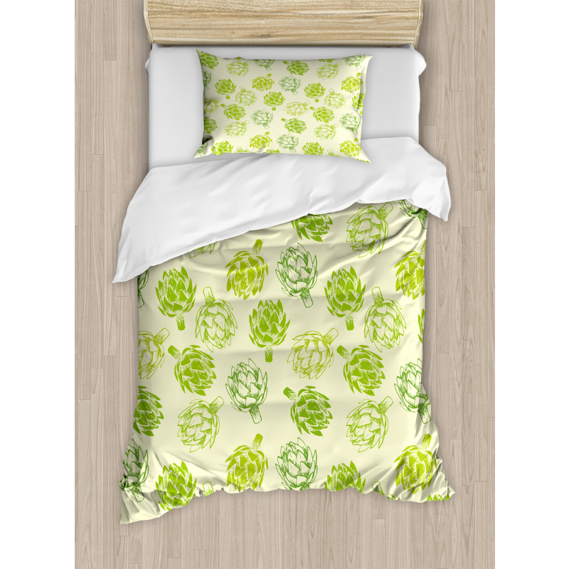 Vegetable Sketch Duvet Cover Set