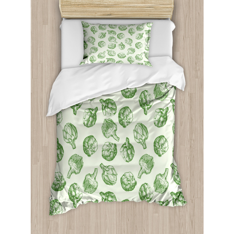Green and Fresh Food Duvet Cover Set