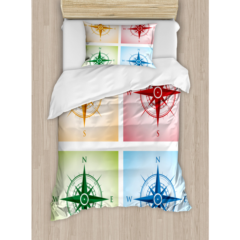 Colorful Windroses Duvet Cover Set