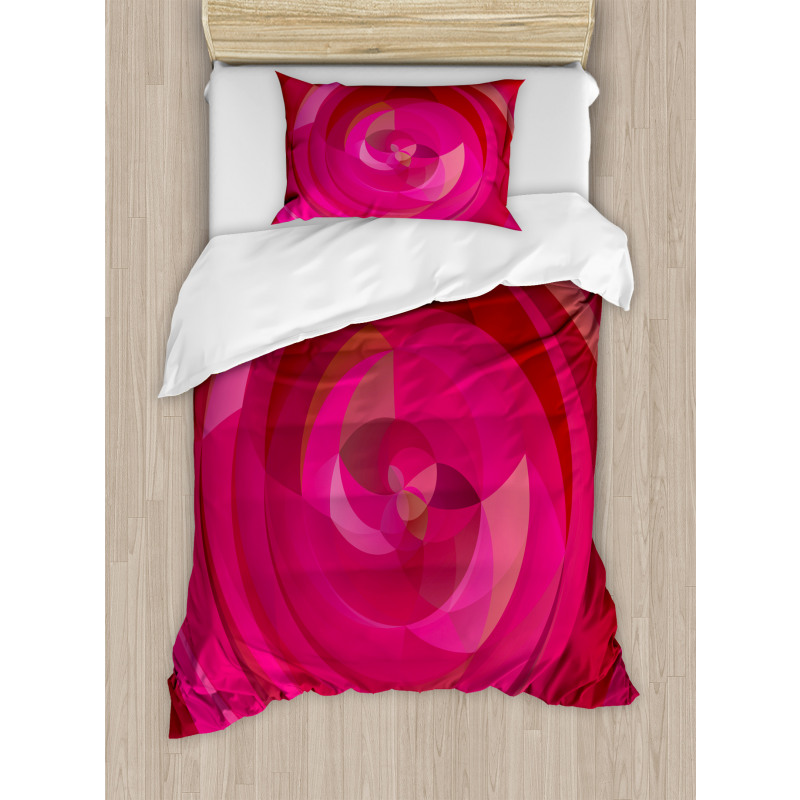 Abstract Swirls Shapes Duvet Cover Set