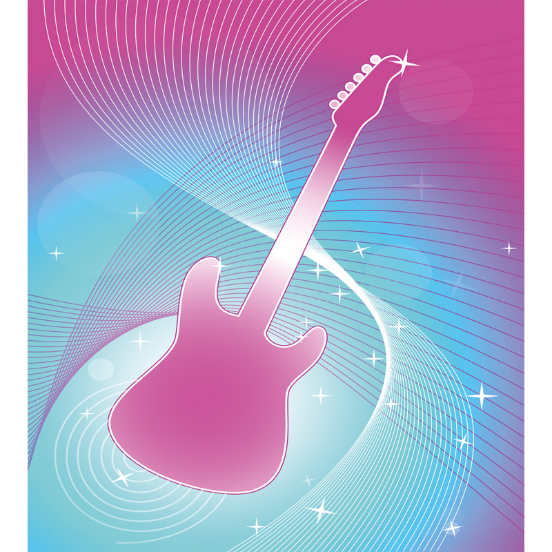 Guitar Music Vibrant Duvet Cover Set