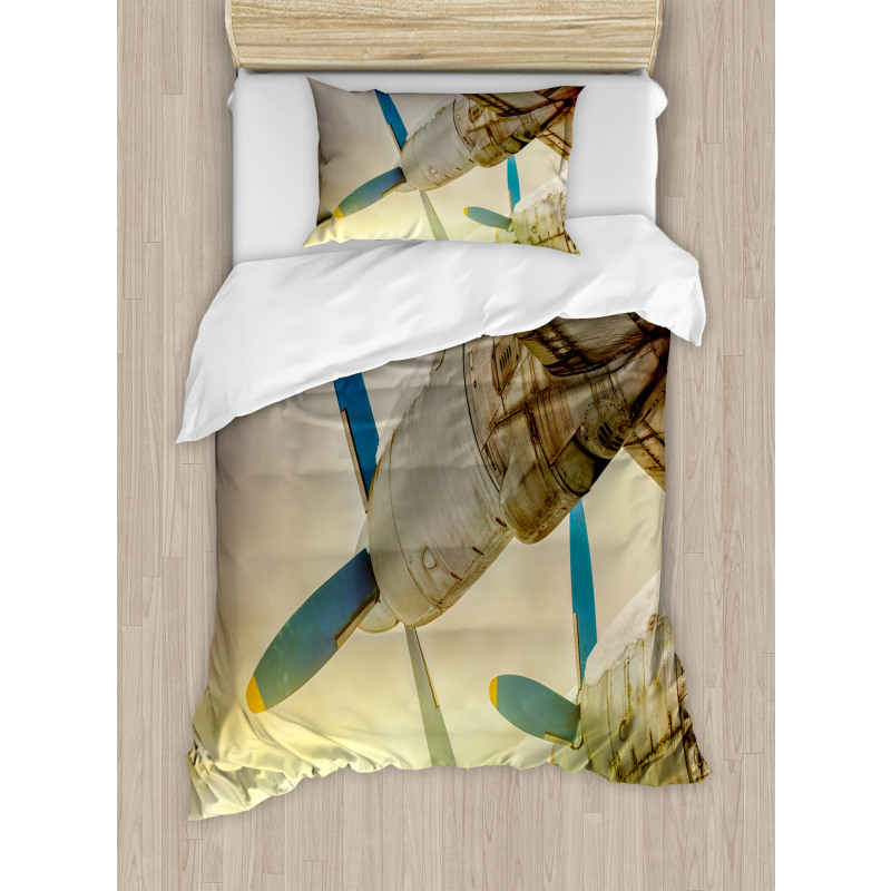 Old Aircraft Duvet Cover Set