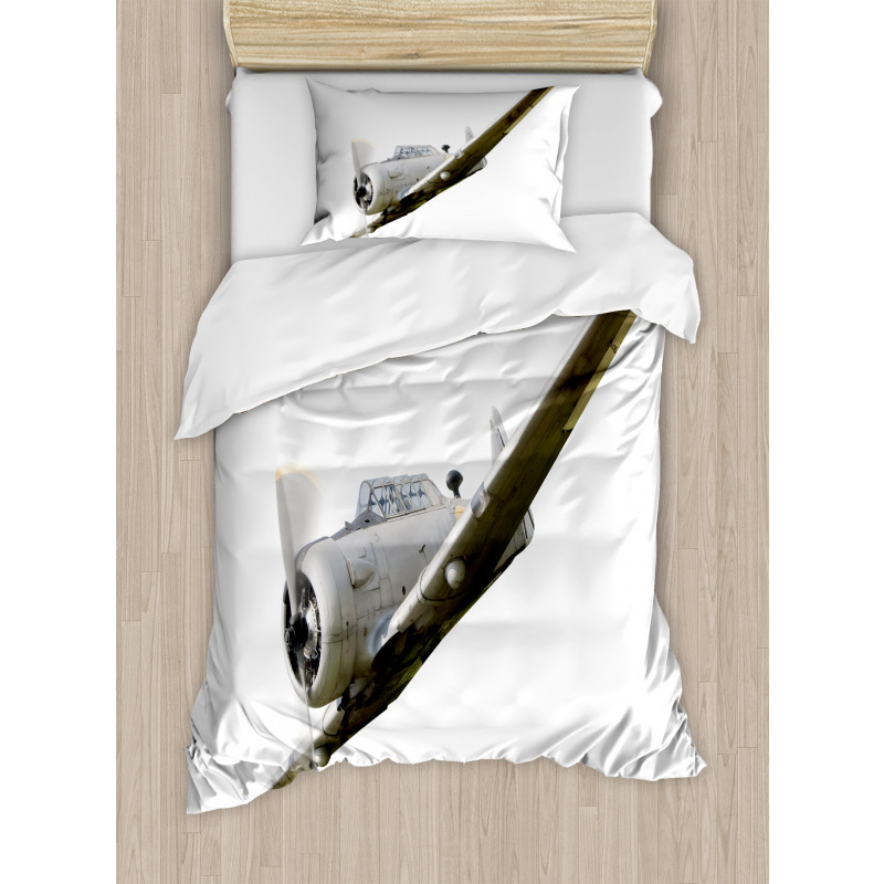 Retro Aircraft Duvet Cover Set