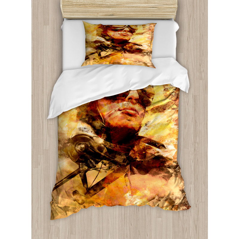 Pilot Portrait Duvet Cover Set