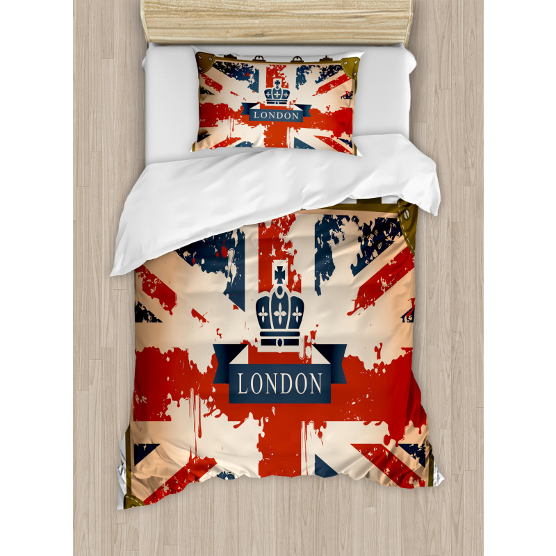 Vintage Suitcase Duvet Cover Set