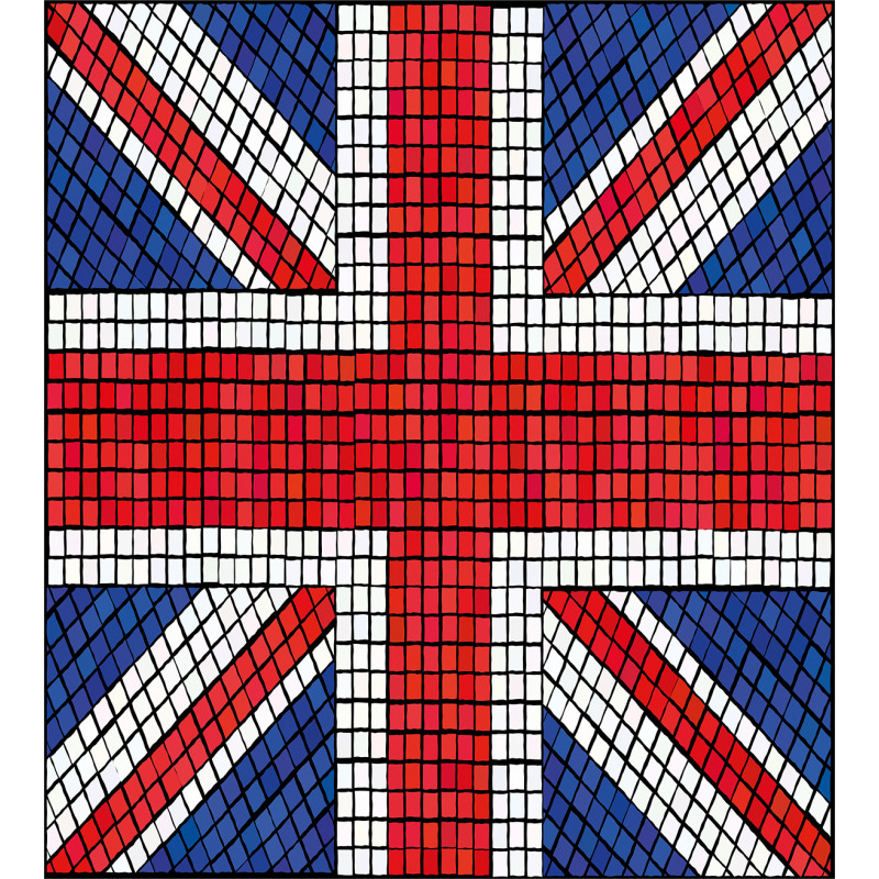 Mosaic British Flag Duvet Cover Set
