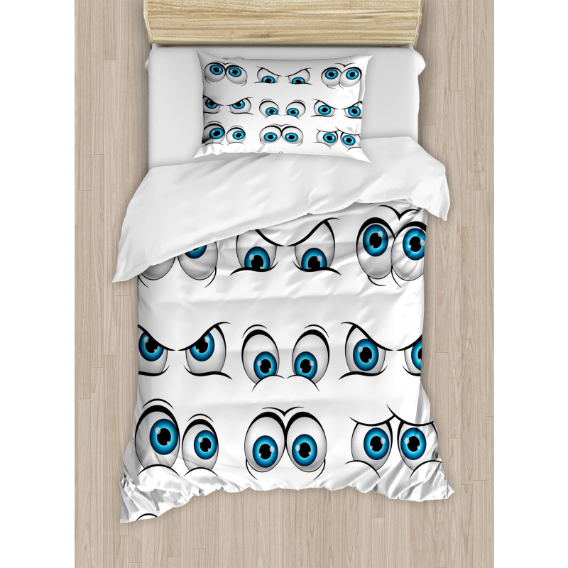 Cartoon Emoticons Funny Duvet Cover Set