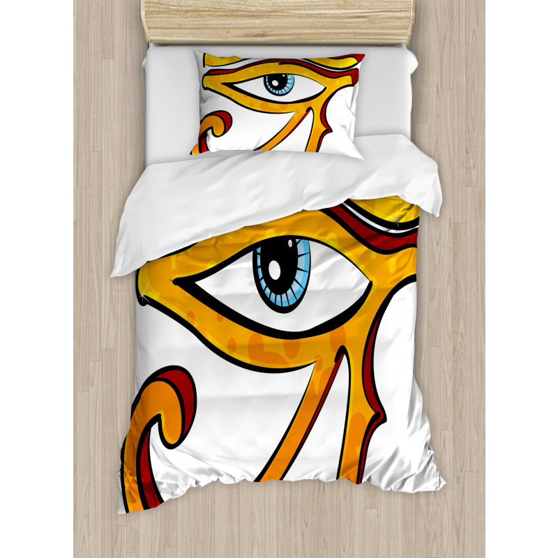Eye Shape Egyptian Duvet Cover Set