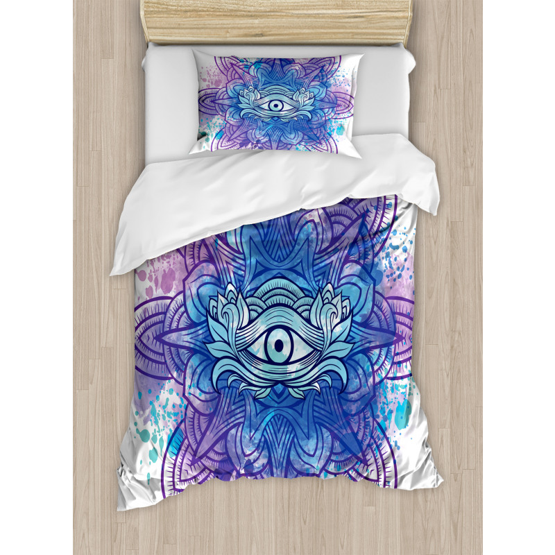 Third Eye Mandala Chakra Duvet Cover Set