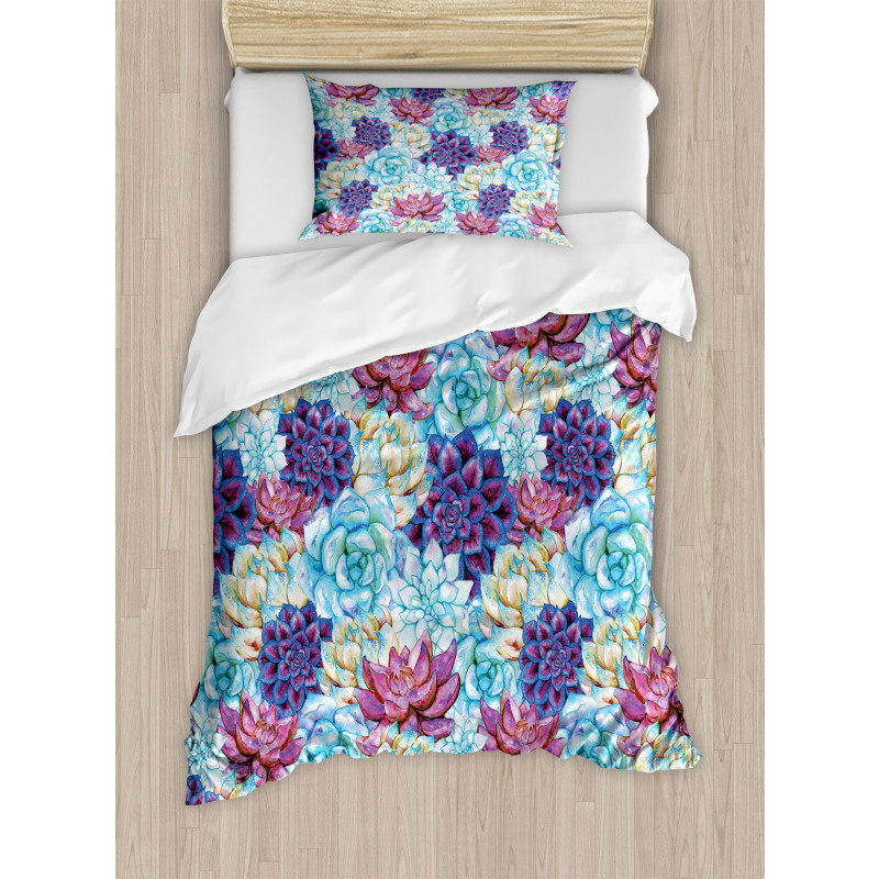 Flowers Bohemian Duvet Cover Set