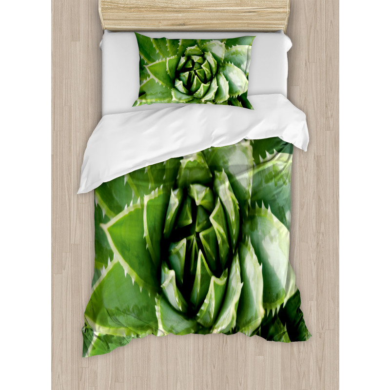 Green Leaf Exotic Mexico Duvet Cover Set