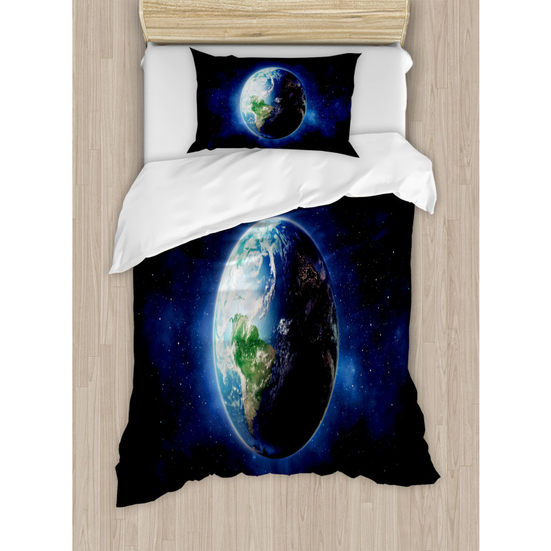 Calm Starry Outer Space Duvet Cover Set