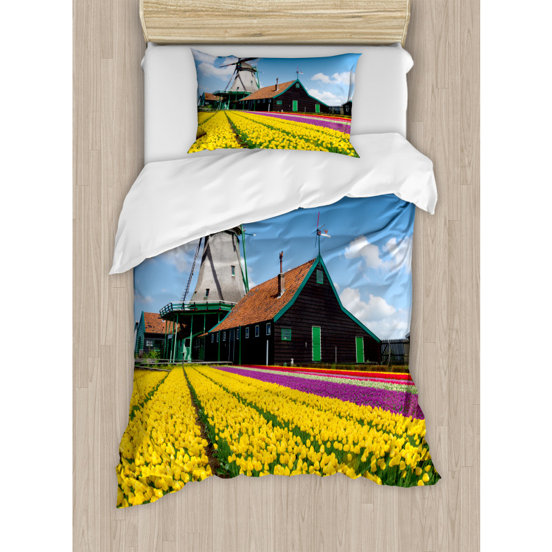 Dutch Tulips Country Duvet Cover Set