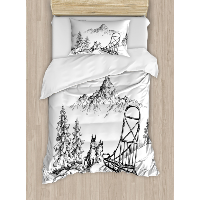 Winter Woods Duvet Cover Set