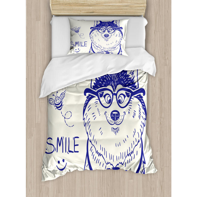 Cartoon Puppy Duvet Cover Set