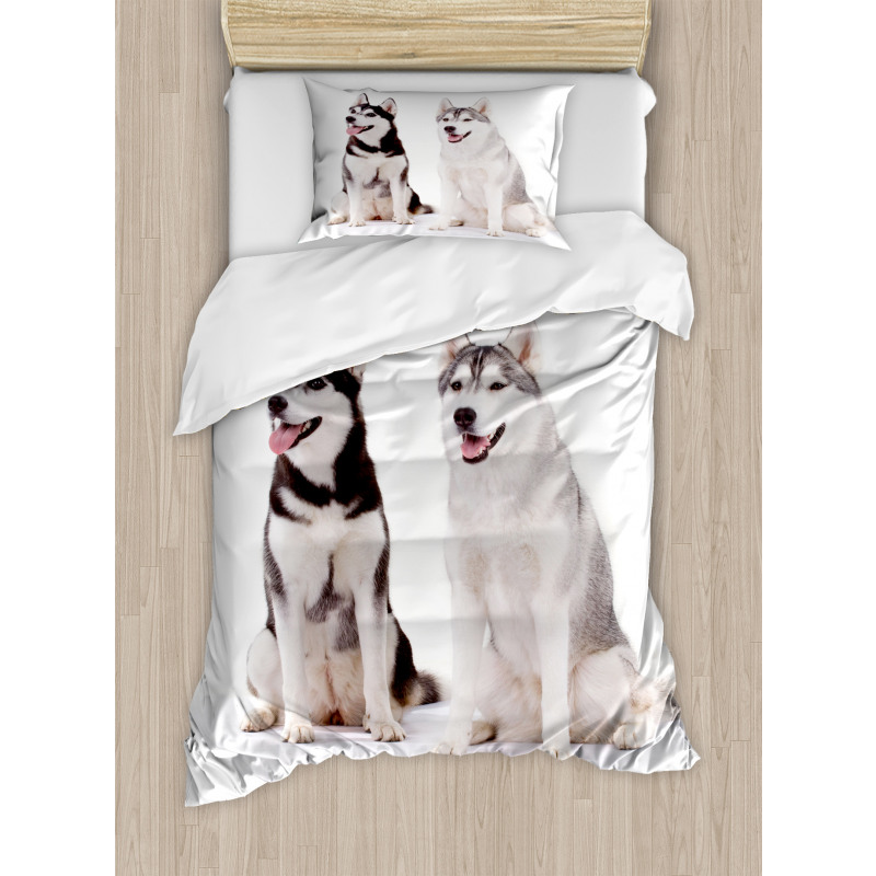 Furry Doggies Duvet Cover Set