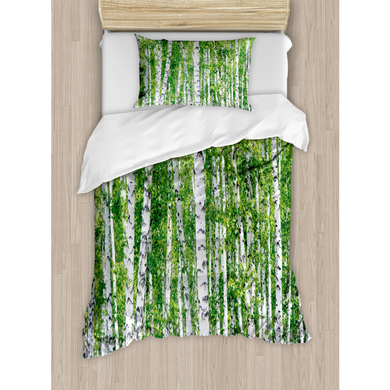 Fresh Summer Leaves Duvet Cover Set