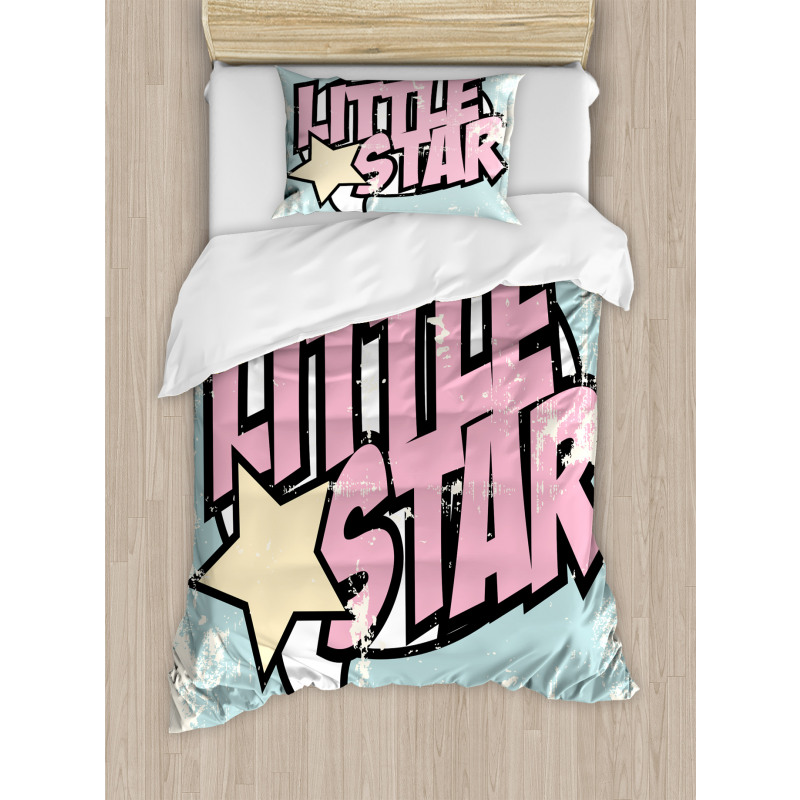 Grunge Retro Star Duvet Cover Set