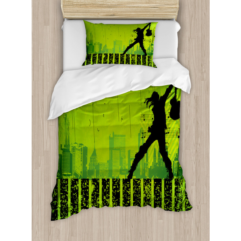 Music in the City Duvet Cover Set