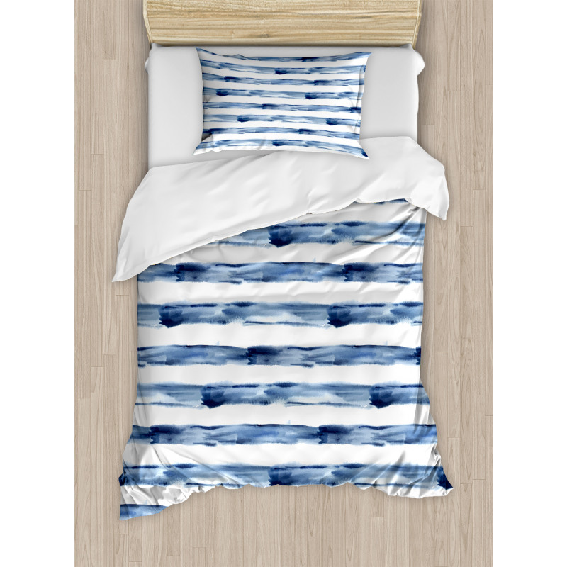 Watercolor Brush Duvet Cover Set