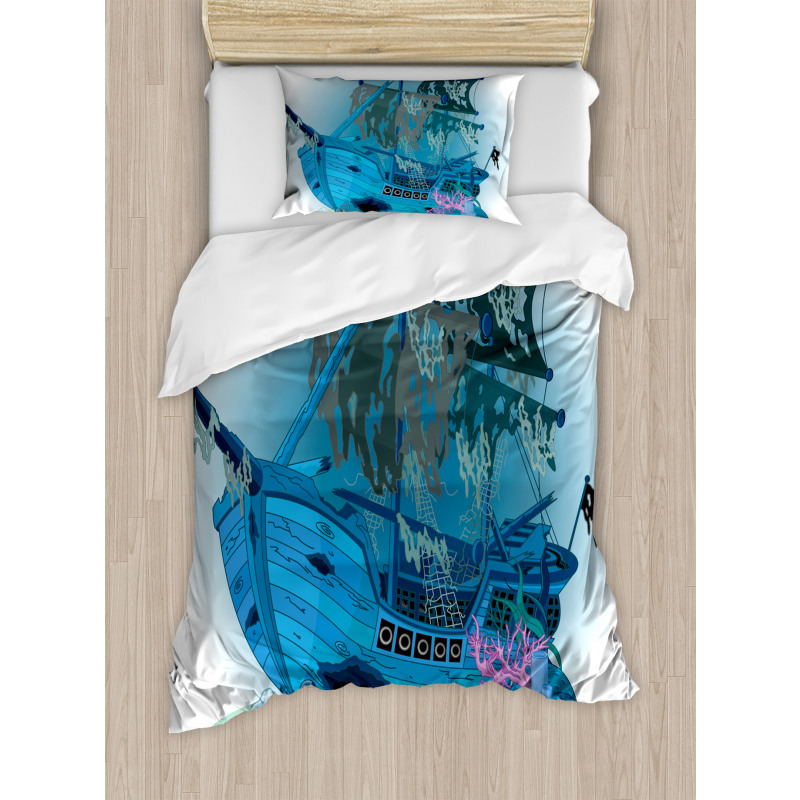 Underwater Antique Duvet Cover Set