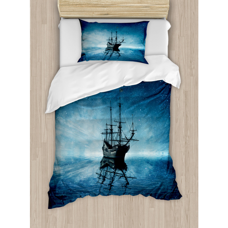 Night Sky Ocean Duvet Cover Set