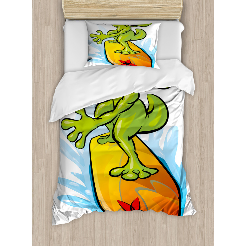 Gecko Surf Duvet Cover Set