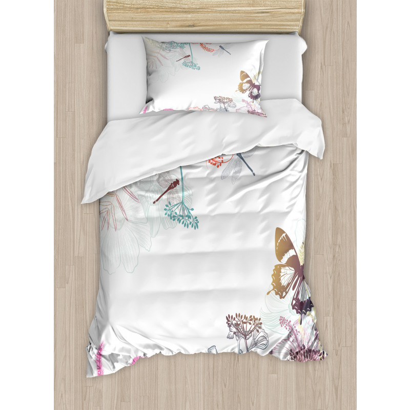 Flowers Herbs Duvet Cover Set