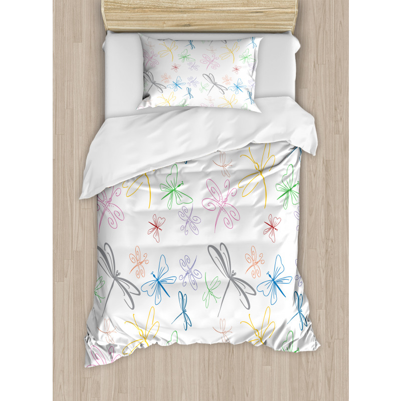 Doodle Style Bugs Duvet Cover Set