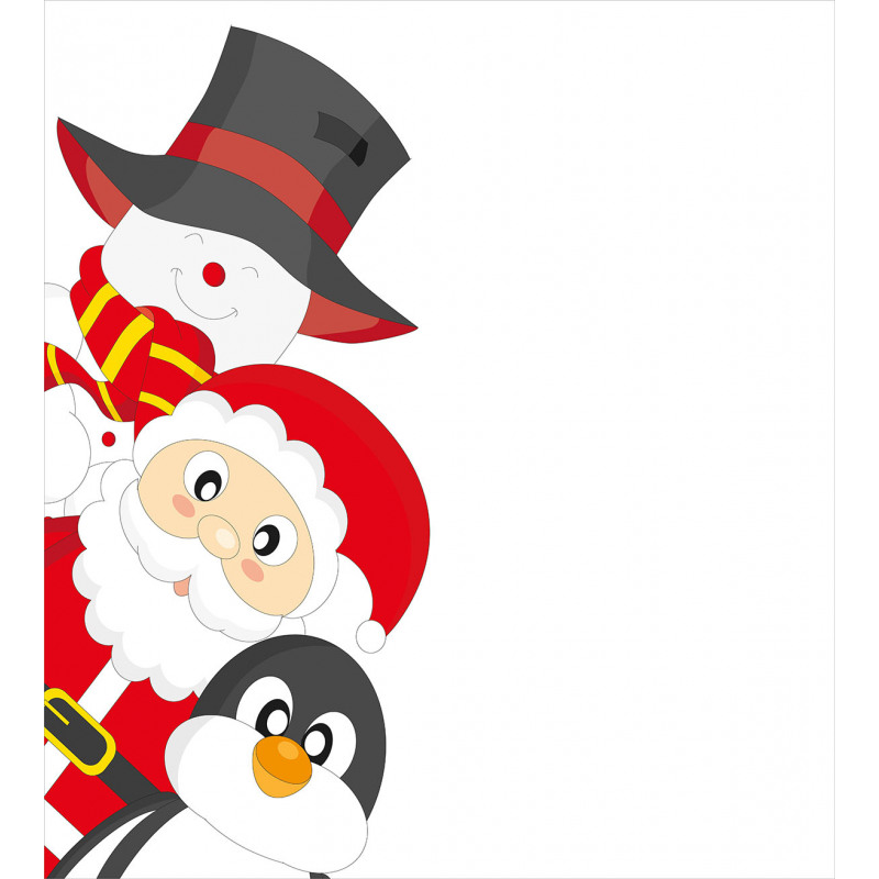 Happy Santa Penguin Duvet Cover Set