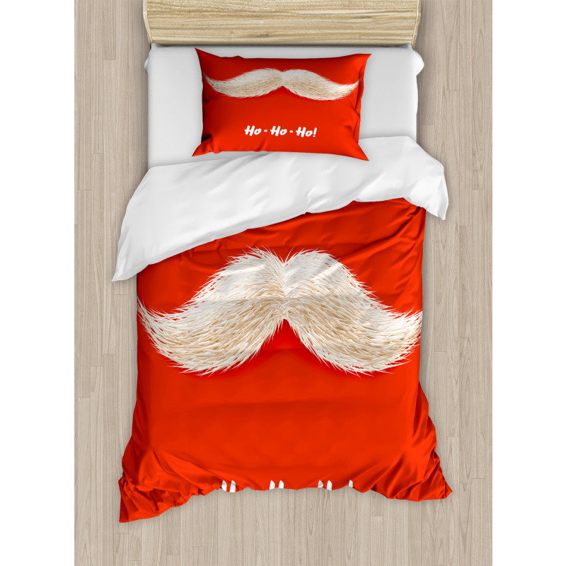 Vivid Santa Mustache Duvet Cover Set