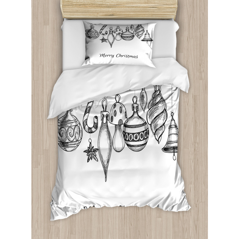 Sketchy Ornaments Duvet Cover Set