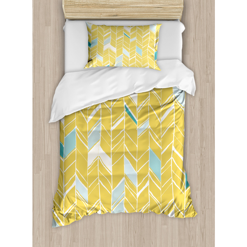 Herringbone Art Duvet Cover Set