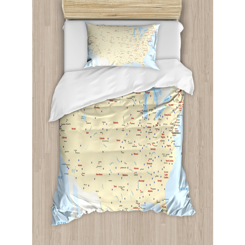 America Cities Interstate Duvet Cover Set