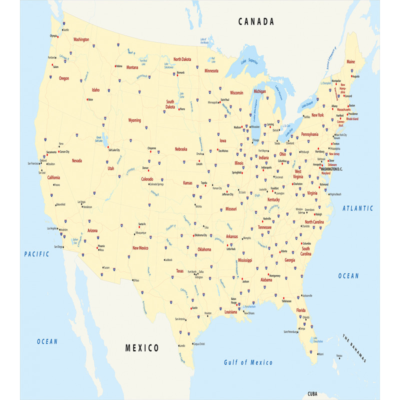 America Cities Interstate Duvet Cover Set