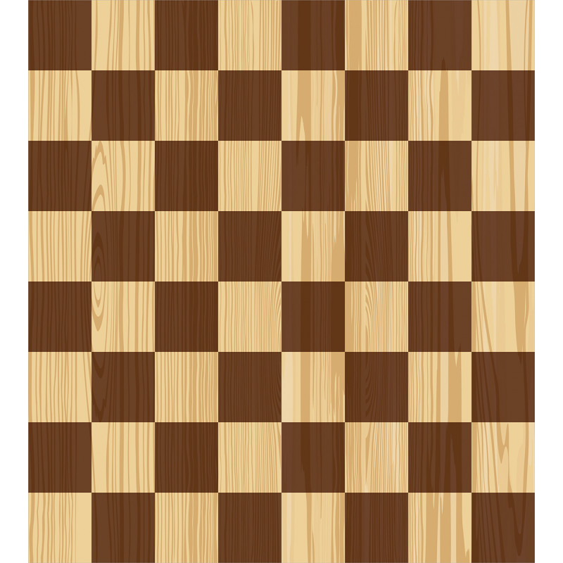 Checkerboard Wooden Duvet Cover Set