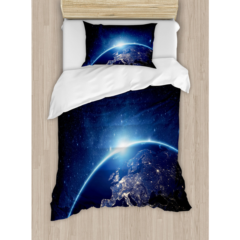 Planet from the Space Duvet Cover Set