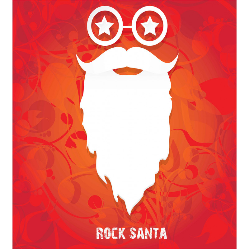 Rock Santa Claus Xmas Duvet Cover Set