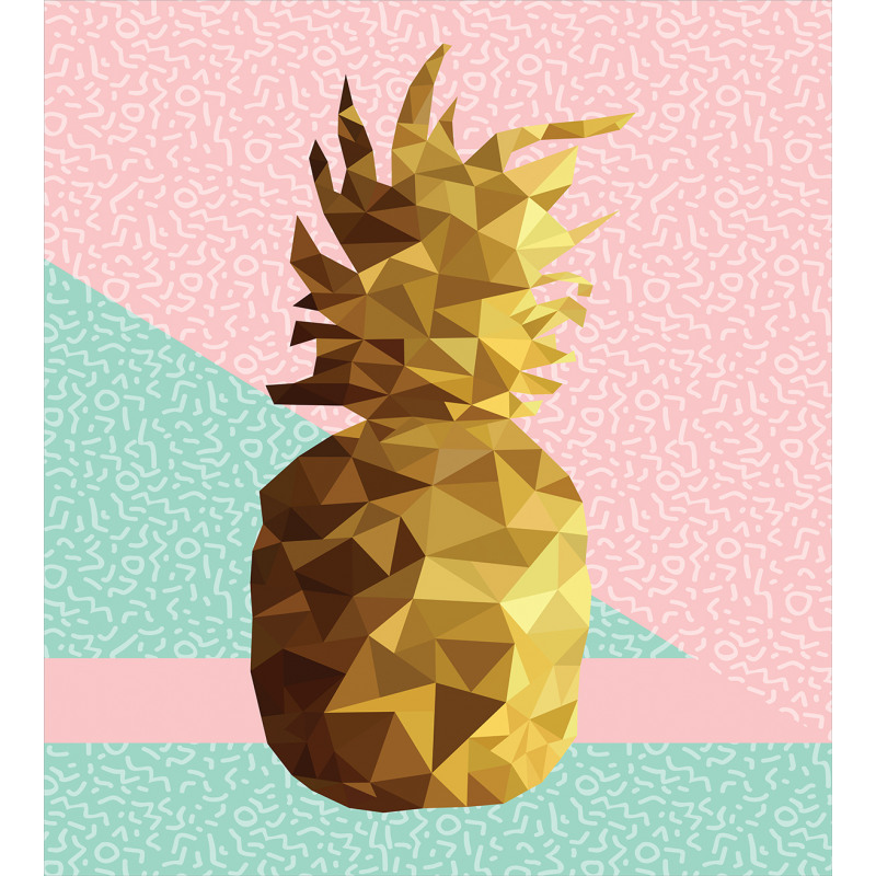 Poly Pineapple Summer Duvet Cover Set