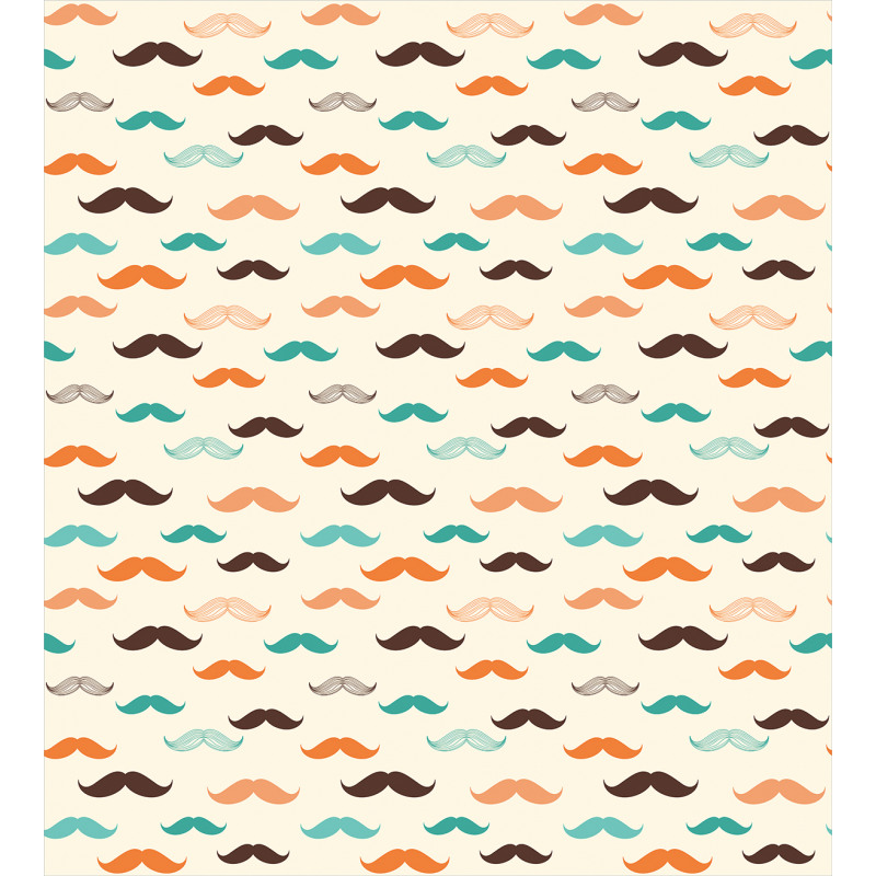 Retro Mustache Pattern Duvet Cover Set