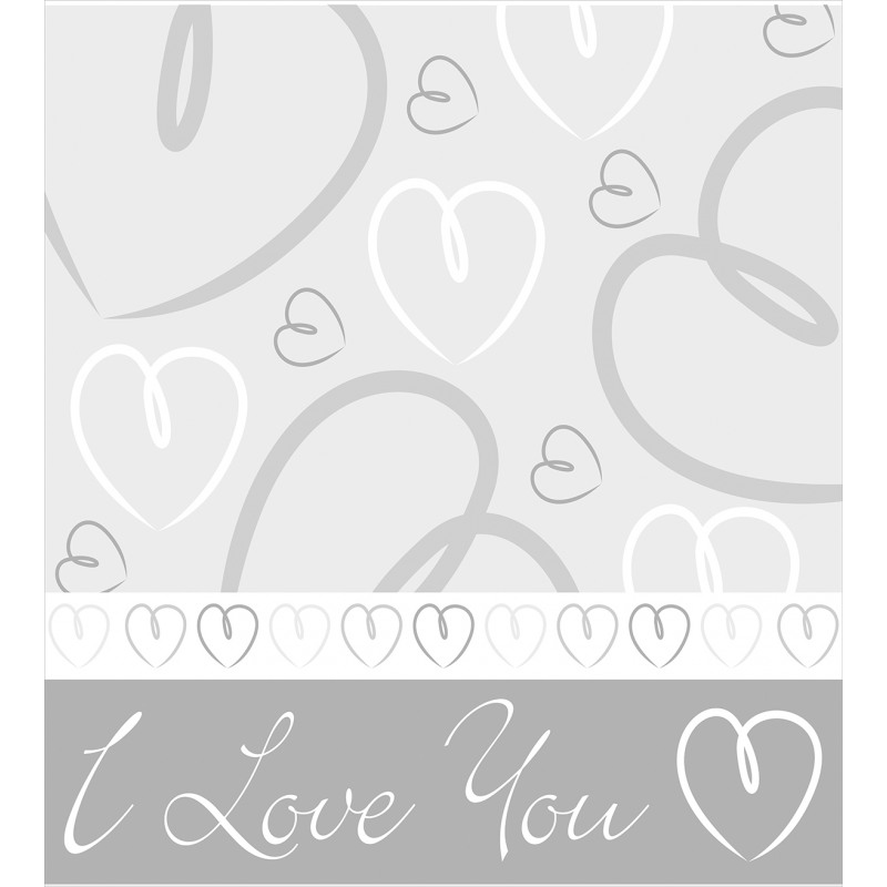 Doodle Hearts Love Duvet Cover Set