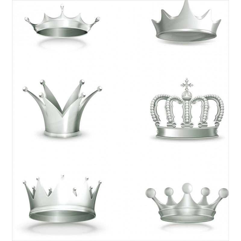 Various Antique Crowns Duvet Cover Set