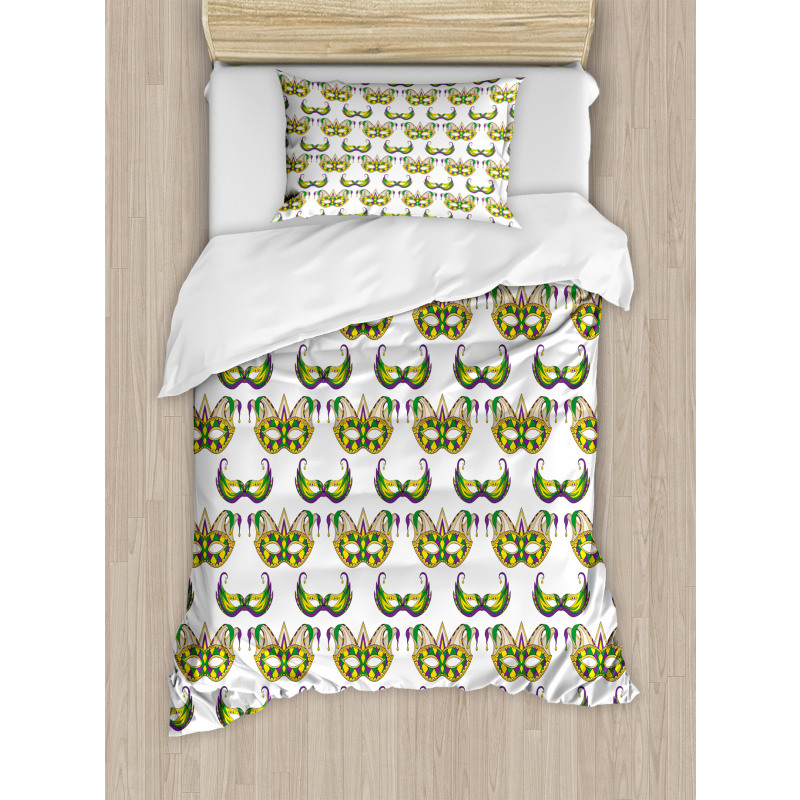 Mask Pattern Duvet Cover Set