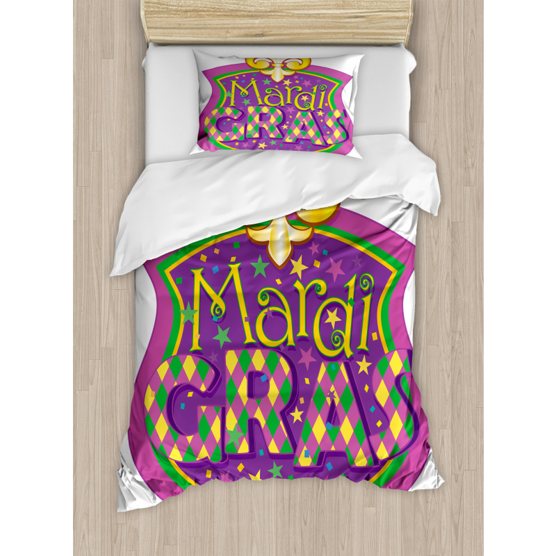 Fleur De Lis Blazon Duvet Cover Set