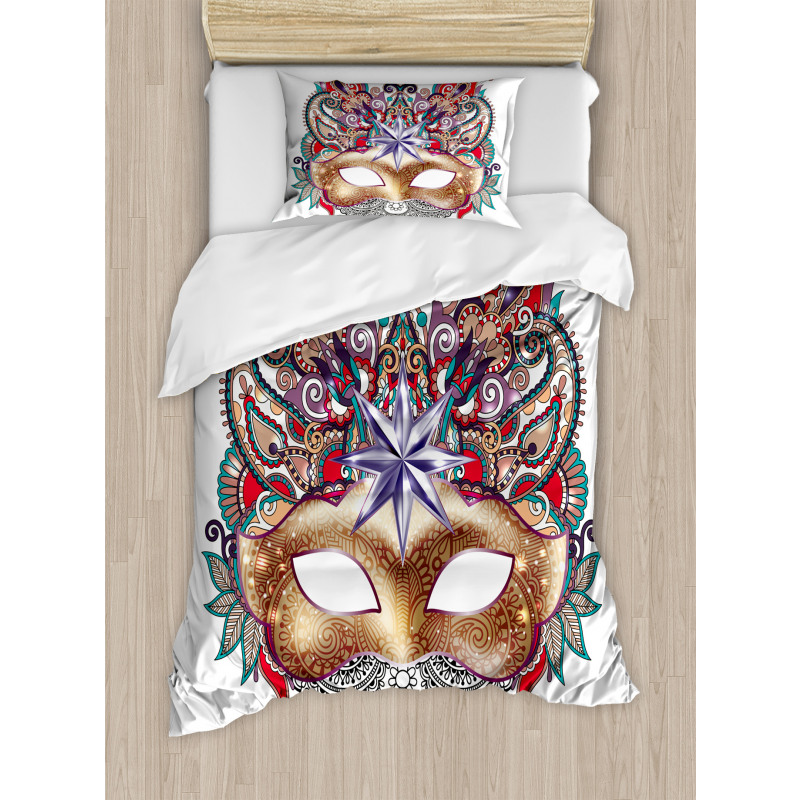Venetian Ornate Mask Duvet Cover Set