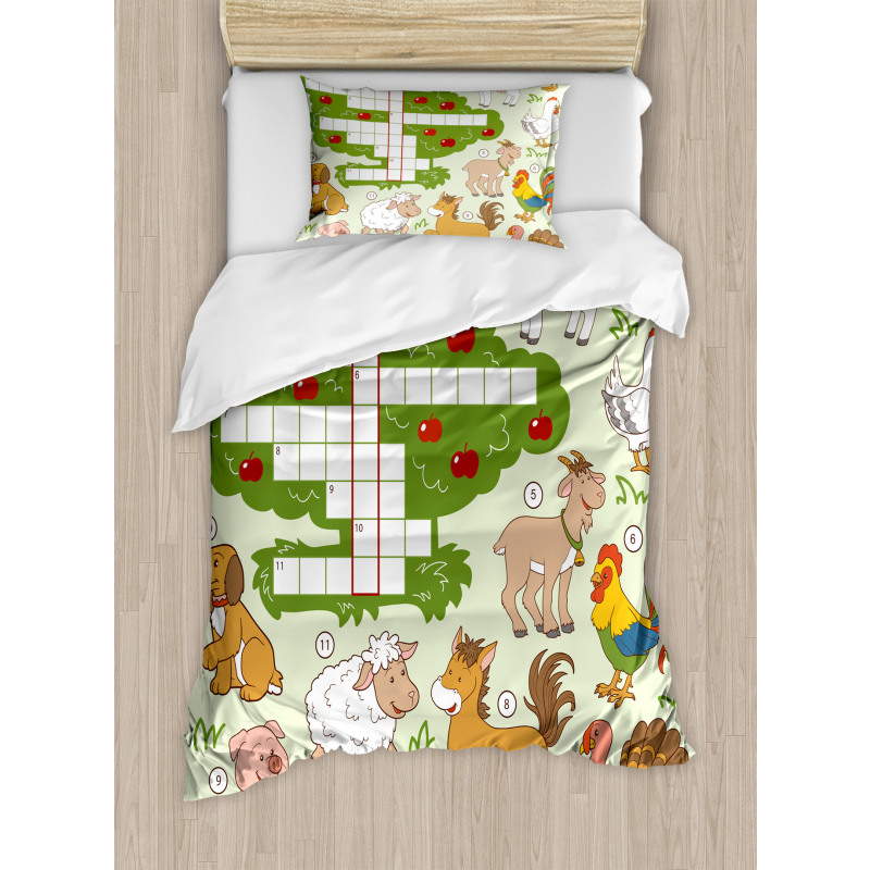 Farm Animals Duvet Cover Set