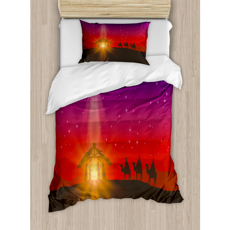 Star with Camels Desert Duvet Cover Set