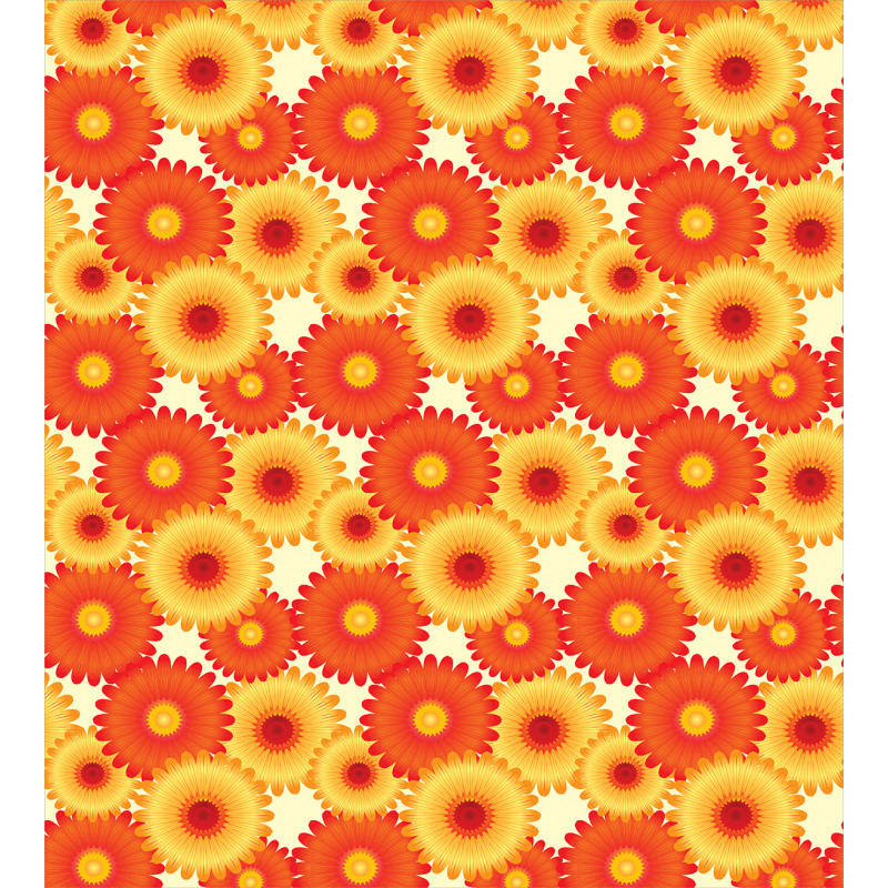 Gerbera Petals Graphic Duvet Cover Set