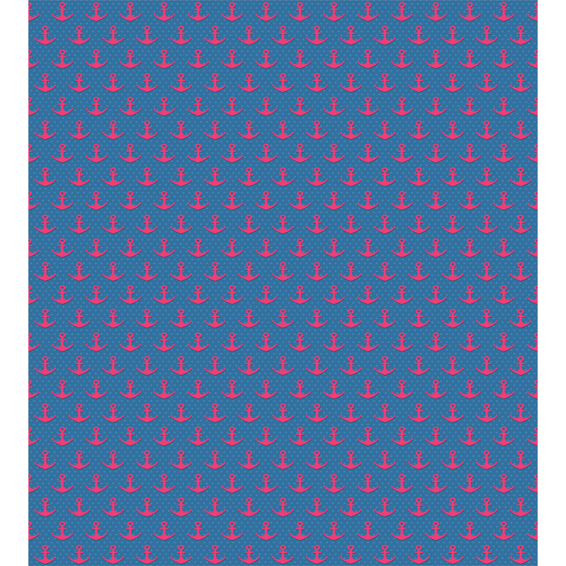 Pink on Blue Dots Duvet Cover Set