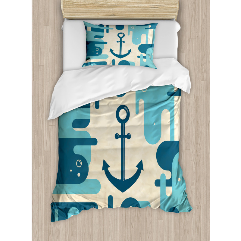 Sea Abstract Design Duvet Cover Set